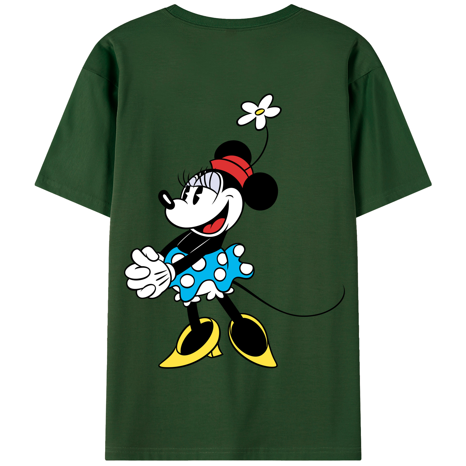 （画像用） ミッキーマウス Mickey Mouse 綿100％半袖Tシャツ（背面プリント）